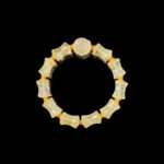 Groxiara Bamboo Citrine & Fox Talisman Bracelet – 925 Sterling Silver for Wealth, Charm & Clarity