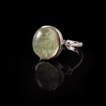 Groxiara Green Phantom Quartz Copper Ring