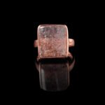 Groxiara Black Rutilated Quartz Copper Ring – Energy Shield for Strength, Focus & Spiritual Clarity