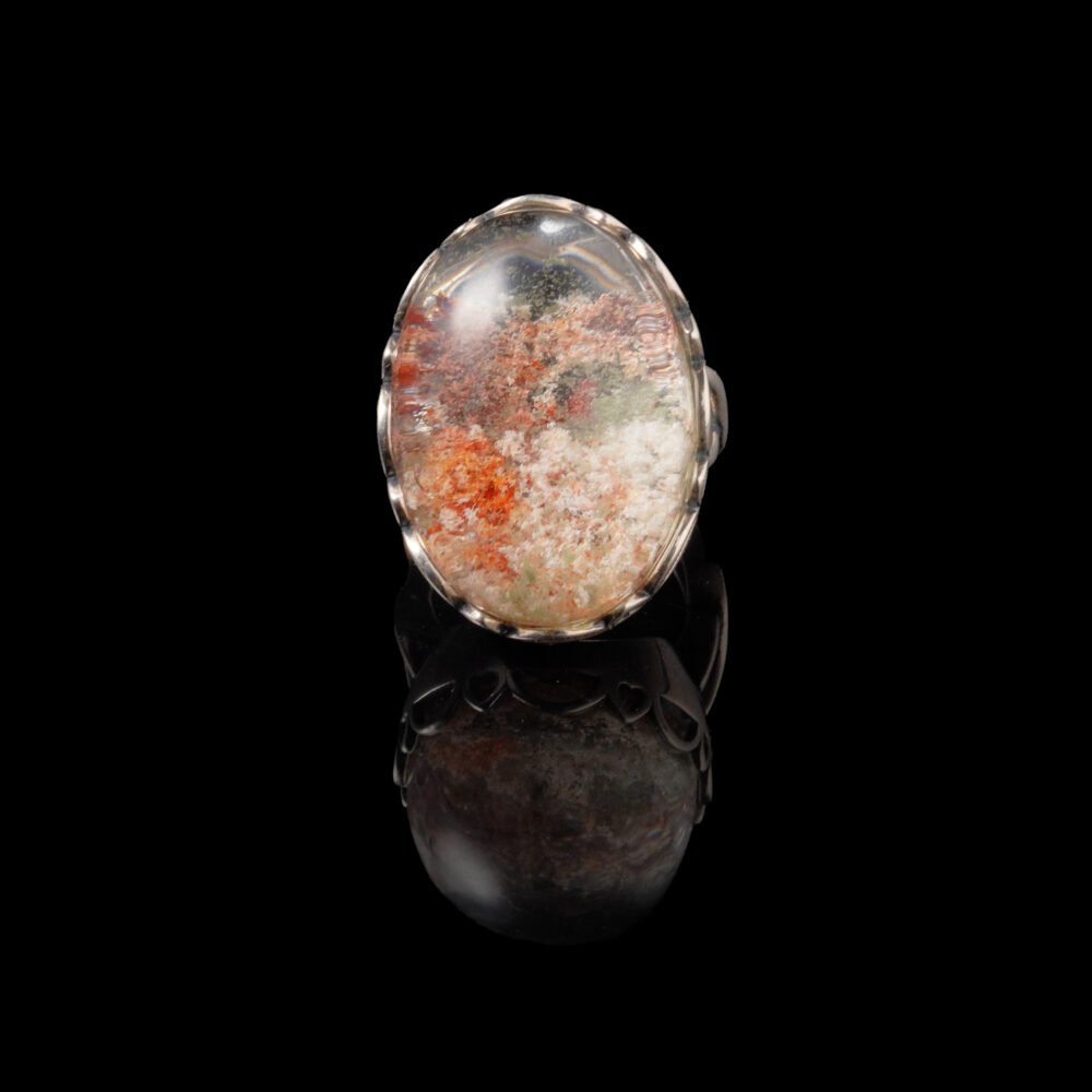 Groxiara Green Phantom Quartz Copper Ring– For Growth, Abundance & Career Manifestation