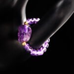 Groxiara Amethyst Pixiu Ring – Carved Crystal Wealth Guardian Ring for Prosperity & Protection