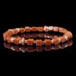 Groxiara Fortune Golden Sandstone Quartz Hematite Cube Bracelet – For Prosperity & Positive Energy
