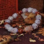 Lilac Agate Skull Totem Bracelet – Death Magic & Fierce Compassion