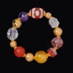 Multicolor Agate & Dzi Bead Bracelet – Vitality, Protection & Spiritual Balance