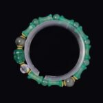 Green Agate Totem Bracelet with Skull & Bone Beads – Strength & Spiritual Shield