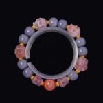 Blush Agate Skull Totem Bracelet – Sweet Protection & Soul Power