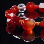 Geometric Red Agate Power Bracelet – Vitality, Flow & Modern Harmony
