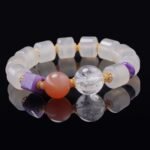 White Agate & Crystal Harmony Bracelet – Balance, Clarity & Inner Strength