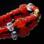 Red Agate Skull & Bone Bracelet – Fierce Focus & Fearless Flow