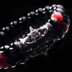 Rahu Amulet Bracelet – Black Agate Protection with Thai Occult Power