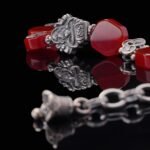 Red Agate & Sterling Silver Blessing Bracelet – Calm Strength & Heritage Charm