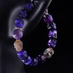 Violet Skull Totem Bracelet – Intuition, Shadow & Psychic Shield