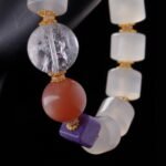 White Agate & Crystal Harmony Bracelet – Balance, Clarity & Inner Strength