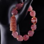 Blush Skull & Totem Bracelet – Sweet Strength & Spirit Protection