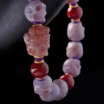 Lilac Agate Skull Totem Bracelet – Death Magic & Fierce Compassion