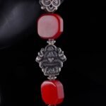 Red Agate & Sterling Silver Blessing Bracelet – Calm Strength & Heritage Charm
