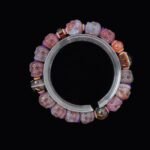 Cinnabar Agate Skull & Golden Sunstone Bracelet – Protection, Vitality & Abundance