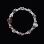 Banded Agate Skull & Bone Bracelet – Protection, Resilience & Grounding Energy