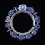 Blue Agate Skull & Dzi Bead Guardian Bracelet – Protection, Balance & Spiritual Power