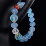 Blue Agate & Crystal Healing Bracelet – Clarity, Balance & Spiritual Energy
