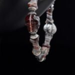 Banded Agate Skull & Bone Bracelet – Protection, Resilience & Grounding Energy