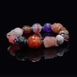 Multi-Gem Skull & Guardian Bracelet – Protection, Courage & Spiritual Balance