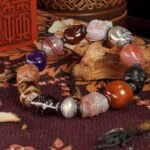 Multi-Gem Skull & Guardian Bracelet – Protection, Courage & Spiritual Balance