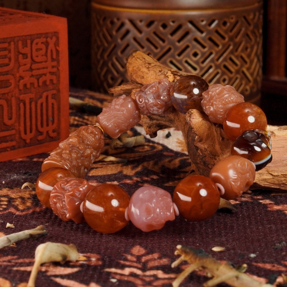 Red Agate Guardian Bracelet – Vitality, Protection & Auspicious Energy