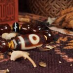 Red Agate Skull & Dzi Bead Bracelet – Protection, Power & Spiritual Awakening