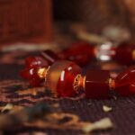 Geometric Red Agate Power Bracelet – Vitality, Flow & Modern Harmony