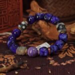 Violet Skull Totem Bracelet – Intuition, Shadow & Psychic Shield
