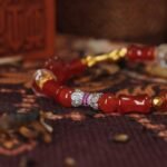 Red Agate Skull & Bone Bracelet – Fierce Focus & Fearless Flow