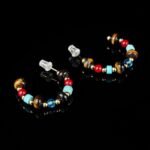 Groxiar Bohemian Spirit Earring Collection | Natural Stone Gemstone Hoops & Vintage Ornate Studs