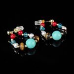 Groxiar Bohemian Spirit Earring Collection | Natural Stone Gemstone Hoops & Vintage Ornate Studs