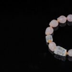 Groxiara | 'Everlasting Love' Hand-Carved Rose Quartz & Clear Quartz Skull Bracelet - Manifesting Soulmate Energy - 17cm (6.7")