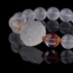 Groxiara | 'The Mystic Fox' Hand-Carved Rose Quartz Bracelet – Manifesting Romantic Charisma & Soulmate Connection - 17cm (6.7")